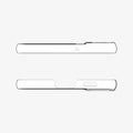 ACS03964 - Galaxy S22 Plus 5G Case AirSkin in crystal clear showing the top and bottom with precise cutouts