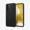 ACS03953 - Galaxy S22 Plus 5G Case Liquid Air in black showing the back and front
