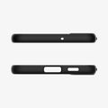 ACS03953 - Galaxy S22 Plus 5G Case Liquid Air in black showing the top and bottom with precise cutouts