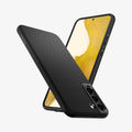 ACS03953 - Galaxy S22 Plus 5G Case Liquid Air in black showing the back, front and sides