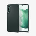 ACS04521 - Galaxy S22 Plus 5G Case Liquid Air in abyss green showing the back and front