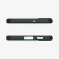 ACS04521 - Galaxy S22 Plus 5G Case Liquid Air in abyss green showing the top and bottom with precise cutouts