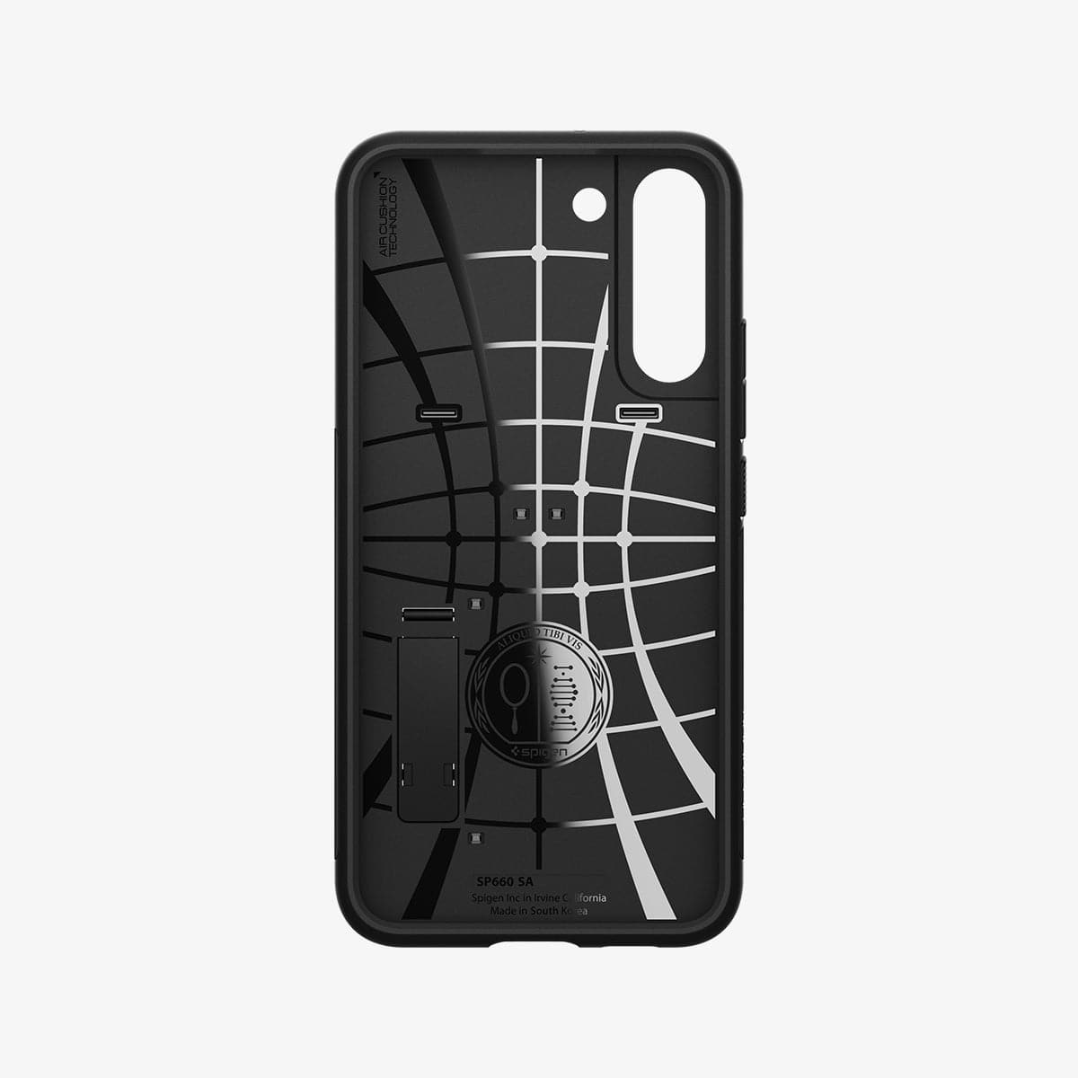 ACS03977 - Galaxy S22 Plus 5G Case Slim Armor in black showing the inside of case