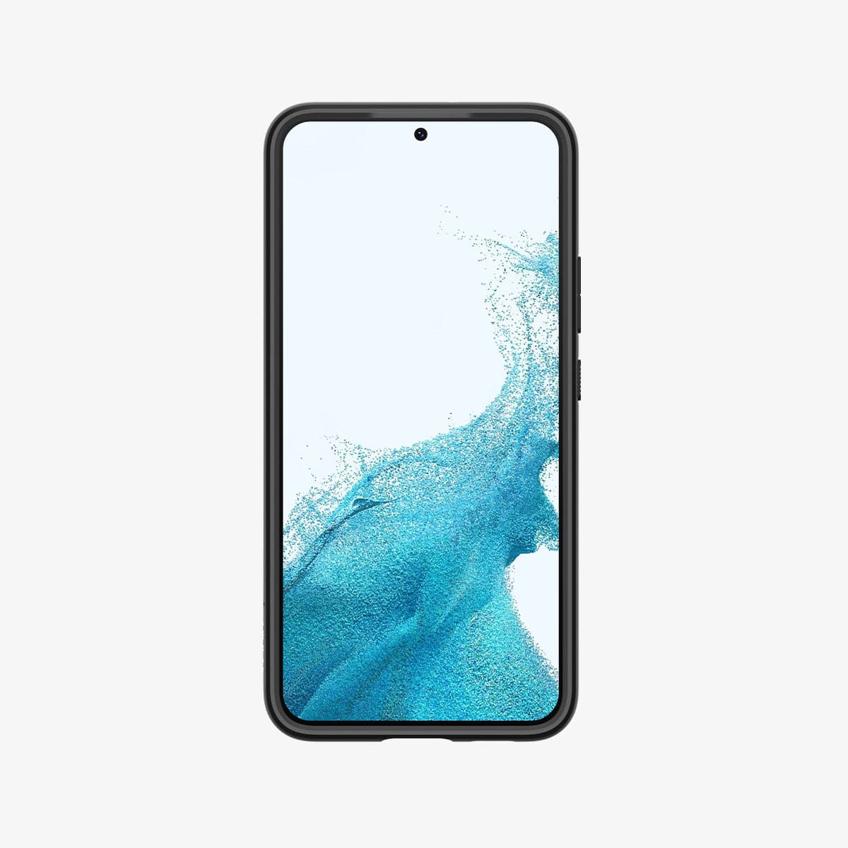ACS03955 - Galaxy S22 Plus 5G Case Ultra Hybrid in matte black showing the front