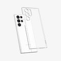 ACS03930 - Galaxy S22 Ultra 5G Case AirSkin in crystal clear showing the back slightly hovering away from device