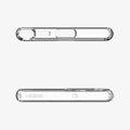 ACS03918 - Galaxy S22 Ultra 5G Case Ultra Hybrid in crystal clear showing the top and bottom with precise cutouts