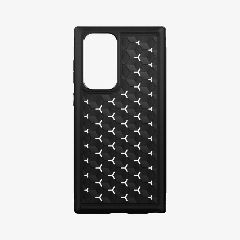 ACS03917 - Galaxy S22 Ultra 5G Case Cryo Armor in black showing the back without phone in case