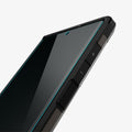 AFL04137 - Galaxy S22 Ultra 5G Screen Protector Neo Flex showing the edge to edge protection of screen protector on phone with screen off