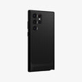 ACS03925 - Galaxy S22 Ultra 5G Case Neo Hybrid in black showing the back and partial side