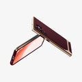 ACS04382 - Galaxy S22 Ultra 5G Case Neo Hybrid in burgundy showing the back, front and sides