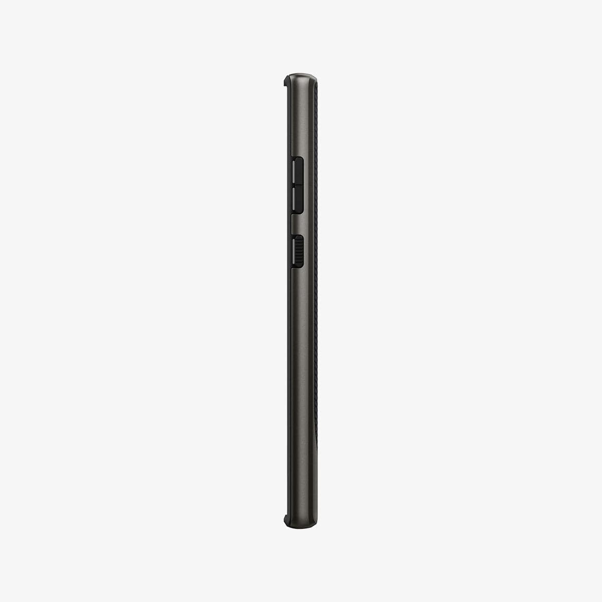 ACS03926 - Galaxy S22 Ultra 5G Case Neo Hybrid in gunmetal showing the side with volume controls