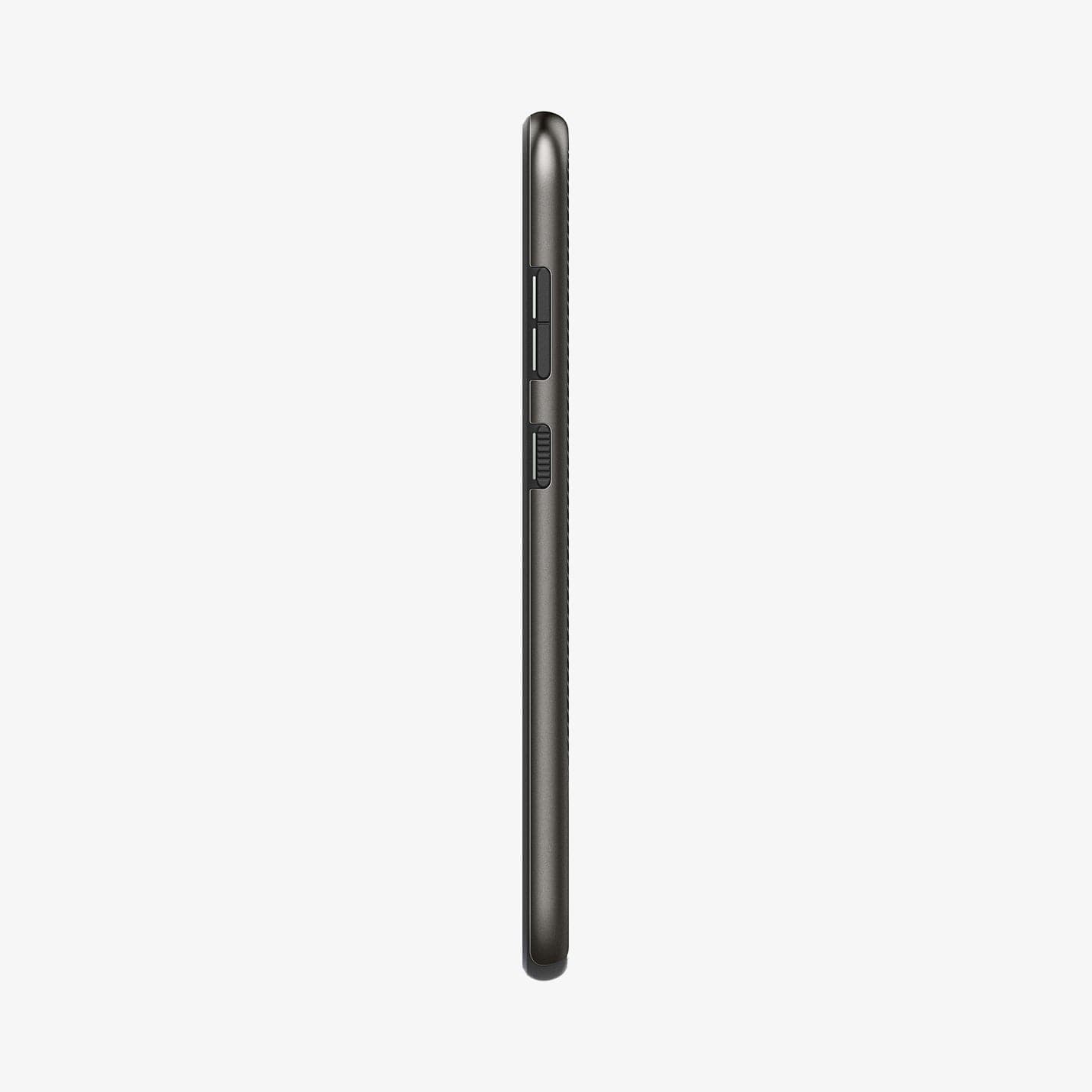 ACS05722 - Galaxy S23 Case Neo Hybrid in gunmetal showing the side with volume controls