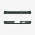 ACS06088 - Galaxy S23 Case Optik Armor in abyss green showing the top and bottom with precise cutouts