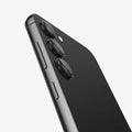 AGL05962 - Galaxy S23 Plus / S23 EZ Fit Optik Pro Lens Protector in black showing the side and back zoomed in on camera lens