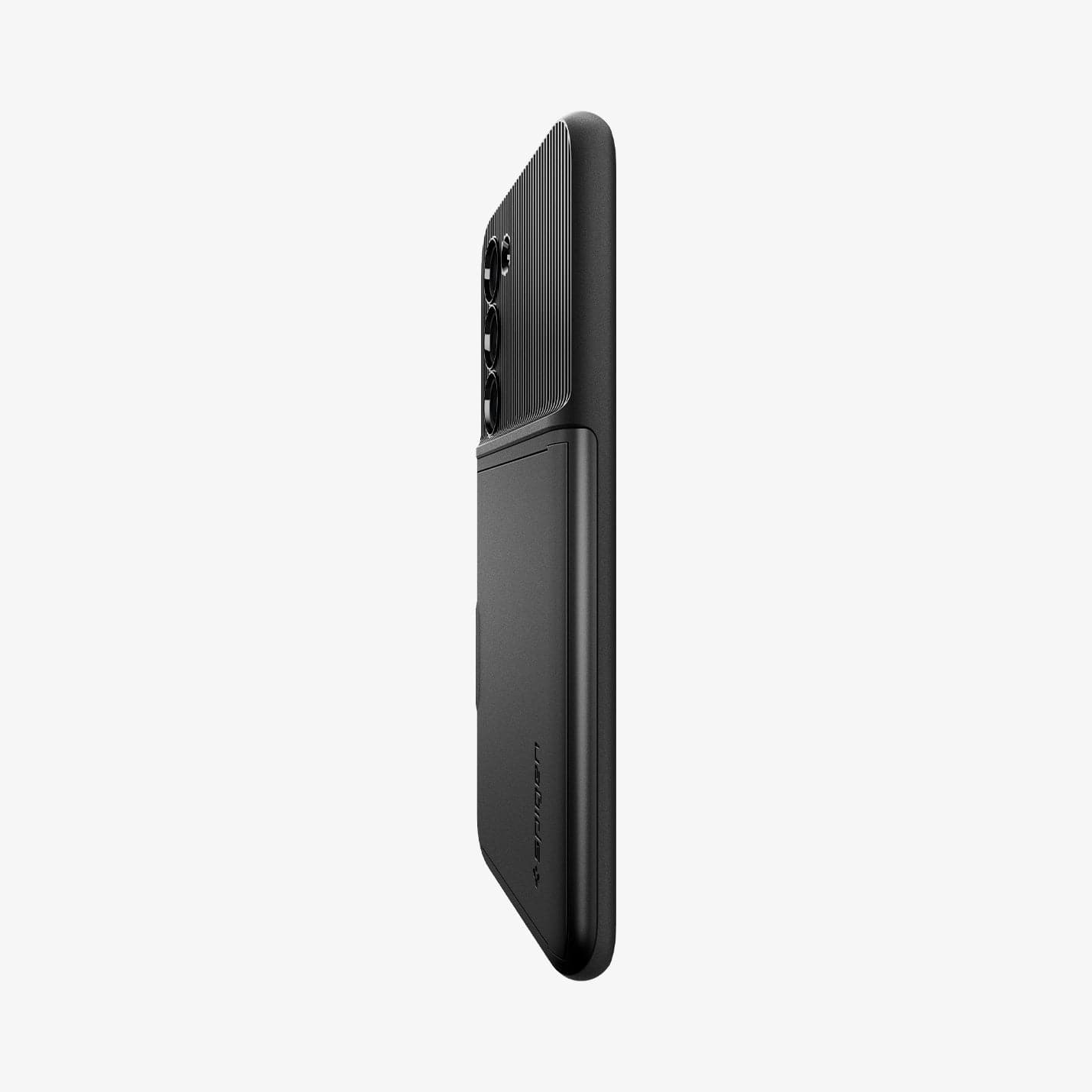 ACS05676 - Galaxy S23 Plus Case Slim Armor CS in black showing the side and partial back