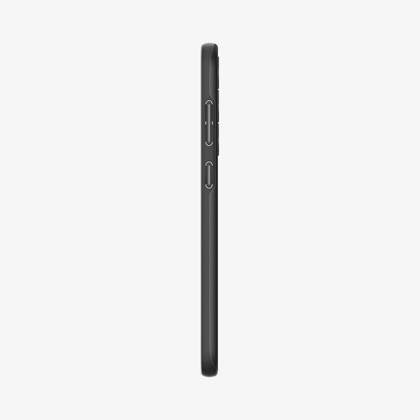 ACS05707 - Galaxy S23 Case Thin Fit in black showing the side with volume controls