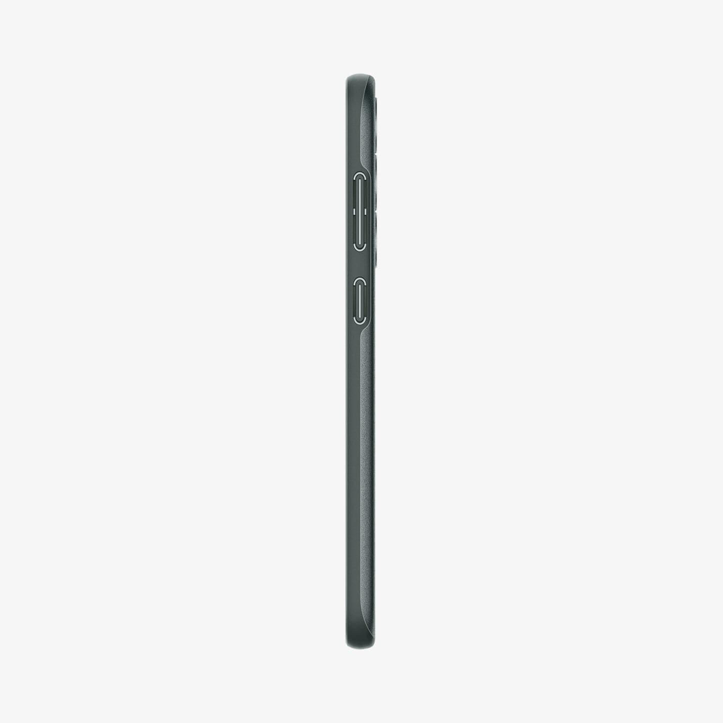 ACS06084 - Galaxy S23 Case Thin Fit in abyss green showing the side with volume controls