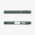 ACS06084 - Galaxy S23 Case Thin Fit in abyss green showing the top and bottom with precise cutouts