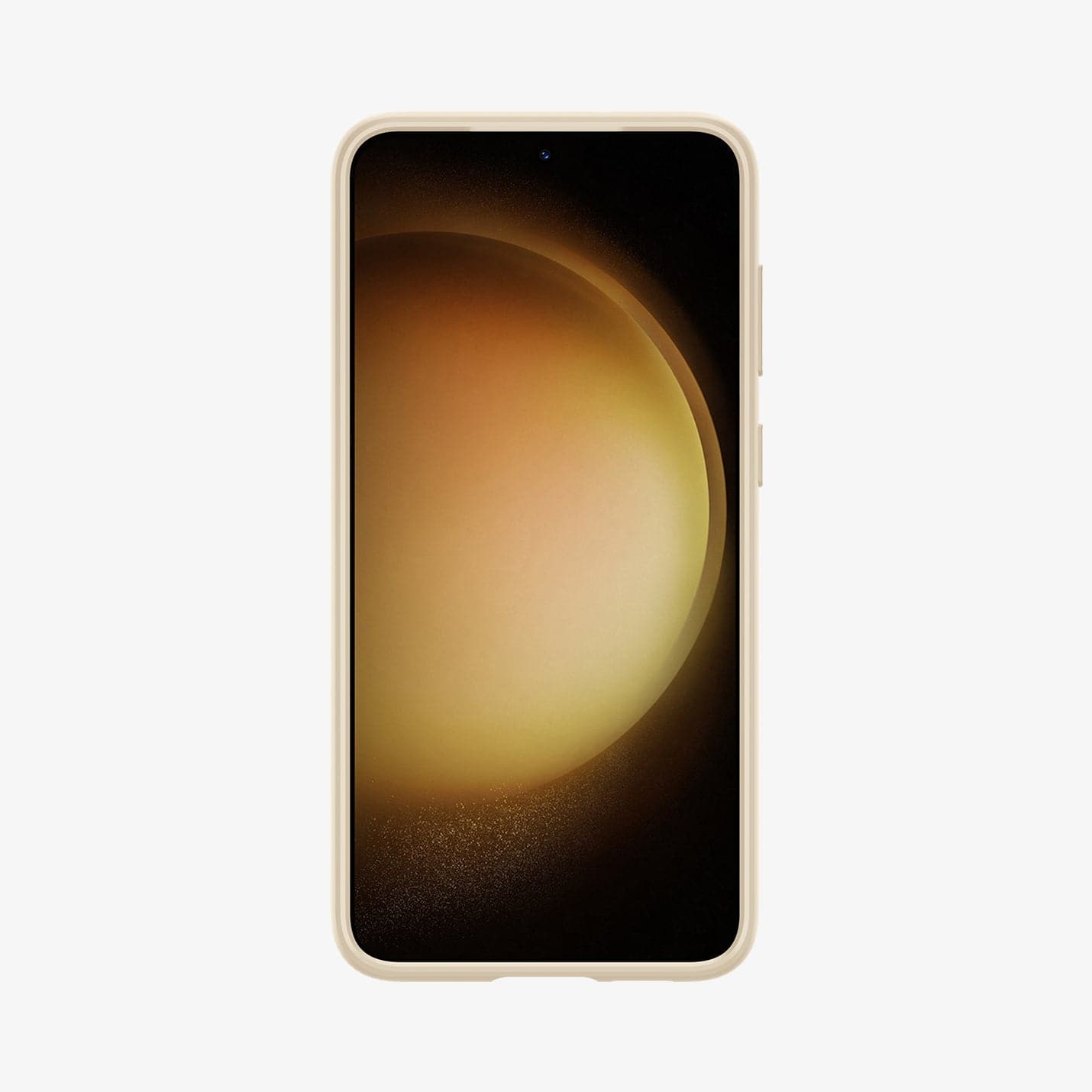 ACS06083 - Galaxy S23 Case Thin Fit in pearled ivory showing the front