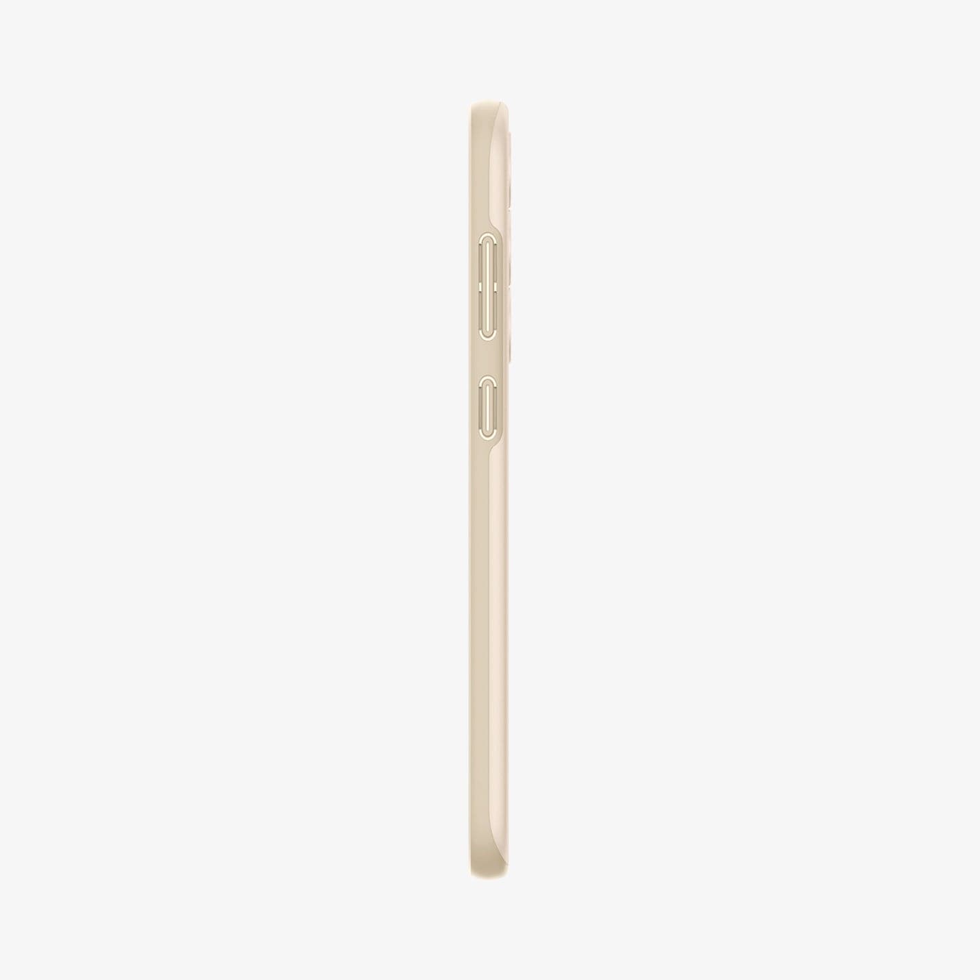 ACS06083 - Galaxy S23 Case Thin Fit in pearled ivory showing the side with volume controls