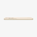 ACS06083 - Galaxy S23 Case Thin Fit in pearled ivory showing the side and partial back with device laying flat