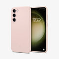 ACS06085 - Galaxy S23 Case Thin Fit in pink sand showing the back and front