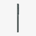 ACS06081 - Galaxy S23 Ultra Case Optik Armor in abyss green showing the side with volume controls