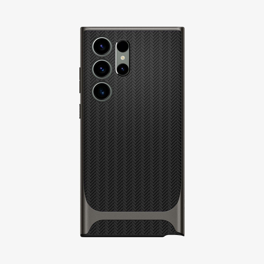 ACS05627 - Galaxy S23 Ultra Case Neo Hybrid in gunmetal showing the back