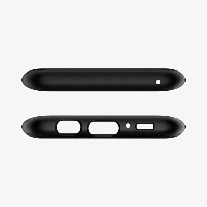 571CS21663 - Galaxy S8 Series Liquid Air Case in black showing the top and bottom