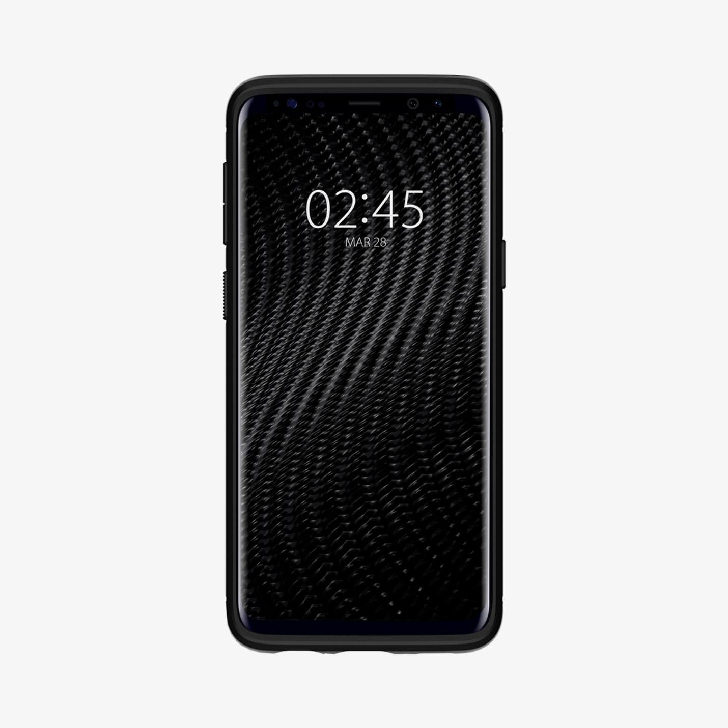 592CS22834 - Galaxy S9 Series Rugged Armor Case in black showing the front