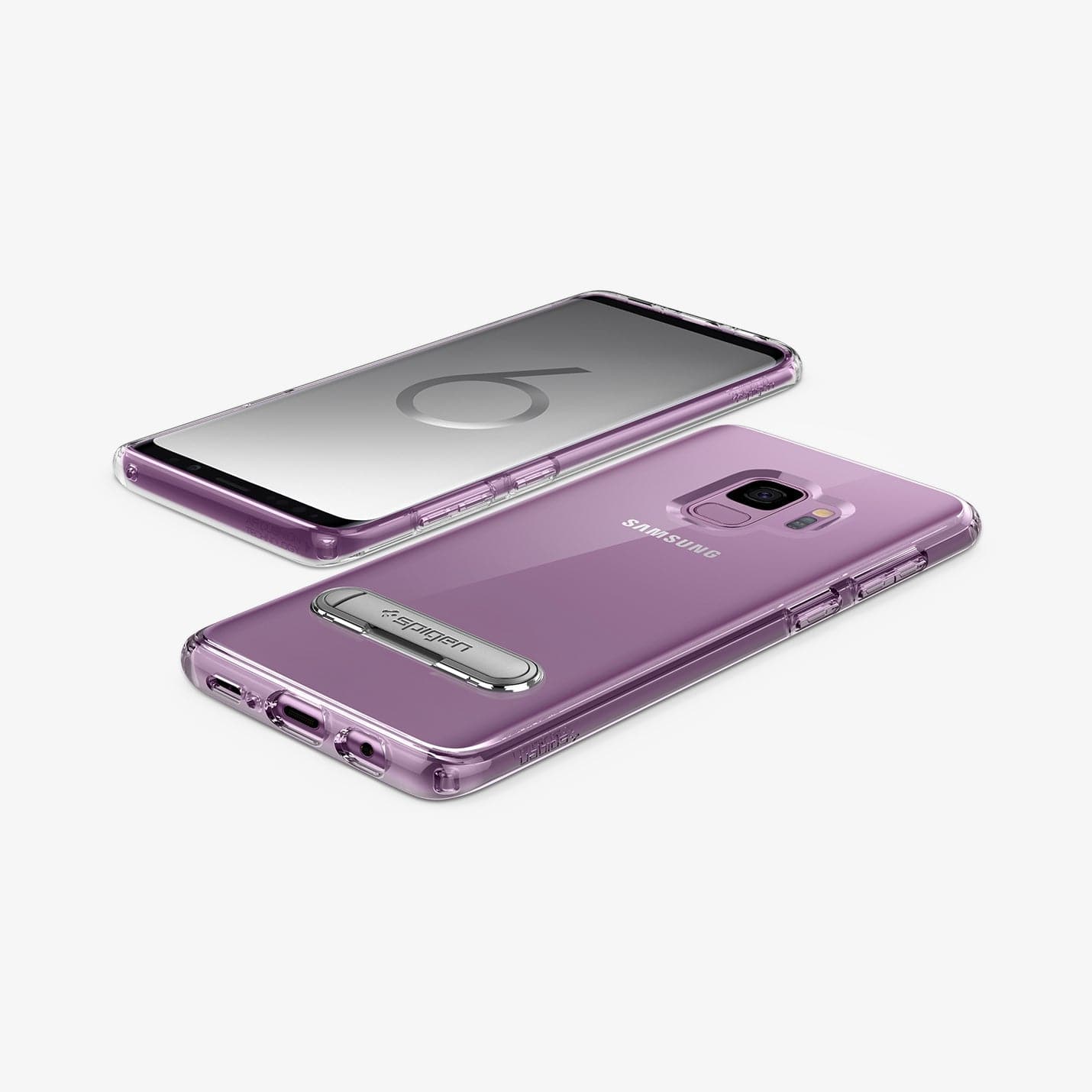 592CS22841 - Galaxy S9 Series Ultra Hybrid S Case in crystal clear showing the back, front, sides and bottom