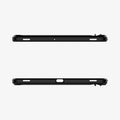 ACS01609 - Galaxy Tab S8 Plus Case Tough Armor Pro in black showing the top and bottom with precise cutouts