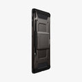 ACS01608 - Galaxy Tab S8 Plus Case Tough Armor Pro in gunmetal showing the back and side