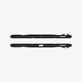 ACS03007 - Galaxy Tab S7 FE Case Rugged Armor Pro in black showing the top and bottom with precise cutouts