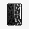 ACS03008 - Galaxy Tab S7 FE Case Tough Armor Pro in gunmetal showing the inside of case