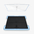 AGL04226 - Galaxy Tab S8 Ultra Screen Protector EZ Fit GLAS.tR showing the screen protector hovering above the screen