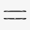 ACS01607 - Galaxy Tab S8+ Case Rugged Armor Pro in black showing the top and bottom with precise cutouts