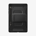 ACS06837 - Galaxy Tab S9 Case Tough Armor Pro in black showing the back