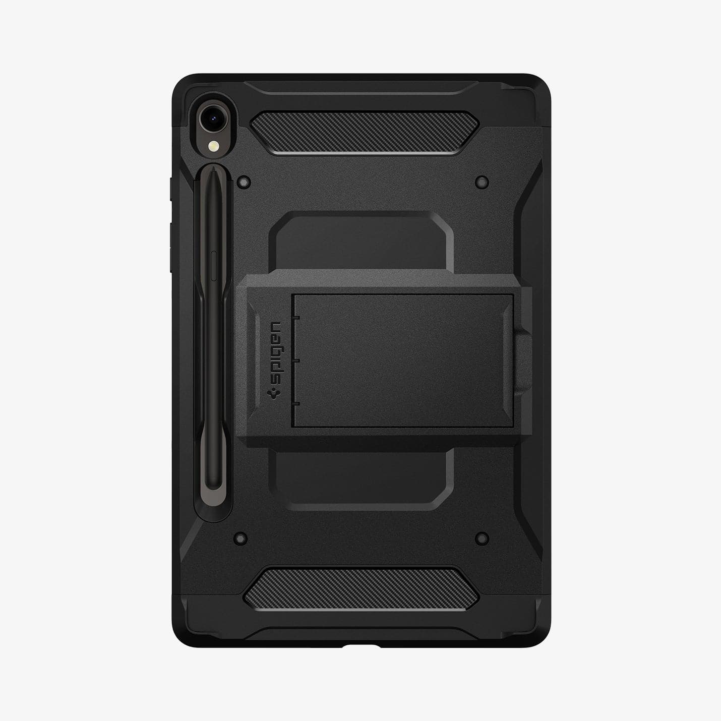 ACS06837 - Galaxy Tab S9 Case Tough Armor Pro in black showing the back