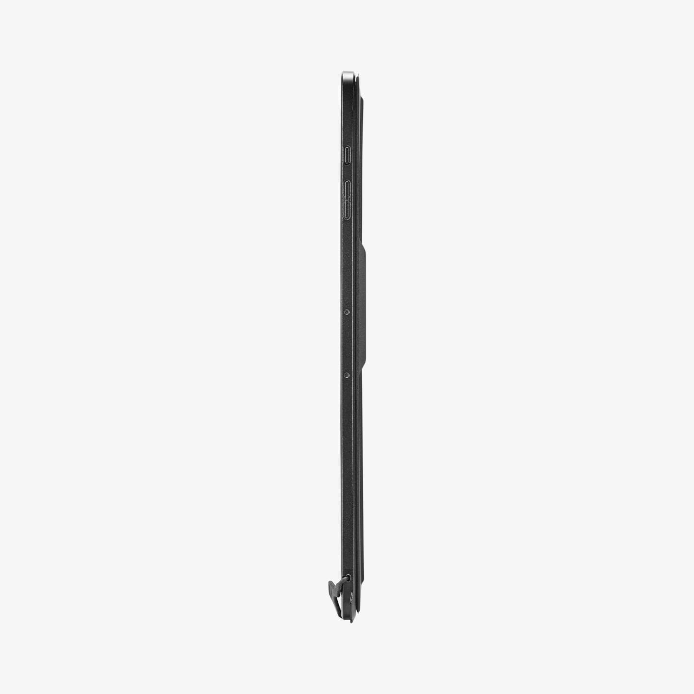 ACS06834 - Galaxy Tab S9 Ultra Case Thin Fit Pro in black showing the side with volume controls