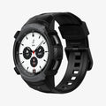 ACS03653 - Galaxy Watch 4 Classic (42mm) Case Rugged Armor Pro in charcoal gray showing the front and inside of band
