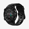 ACS03832 - Galaxy Watch 4 Classic (46mm) Case Rugged Armor Pro in black showing the front and inside of band