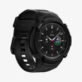 ACS03832 - Galaxy Watch 4 Classic (46mm) Case Rugged Armor Pro in black showing the front and side