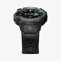 ACS03652 - Galaxy Watch 4 Classic (46mm) Case Rugged Armor Pro in charcoal gray showing the bottom and front