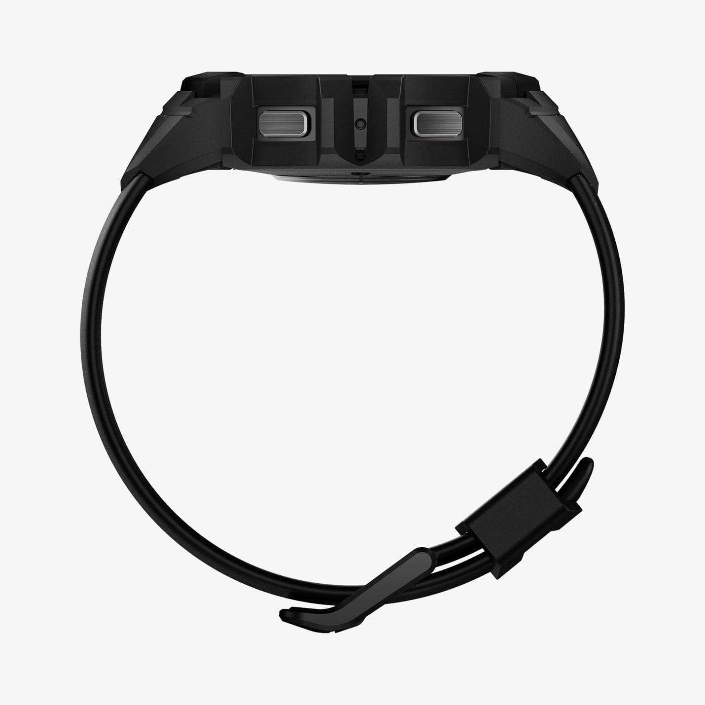 ACS03830 - Galaxy Watch 5/4 (44mm) Case Rugged Armor Pro in black showing the side