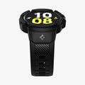 ACS03830 - Galaxy Watch 5/4 (44mm) Case Rugged Armor Pro in black showing the bottom and front