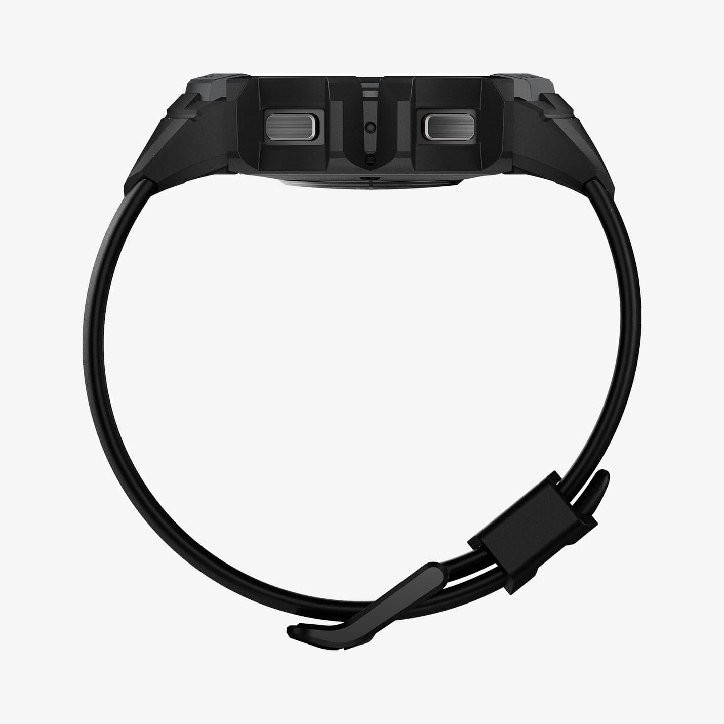 ACS03164 - Galaxy Watch 5/4 (44mm) Case Rugged Armor Pro in charcoal gray showing the side