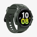 ACS04325 - Galaxy Watch 5/4 (44mm) Case Rugged Armor Pro in military green showing the front and side