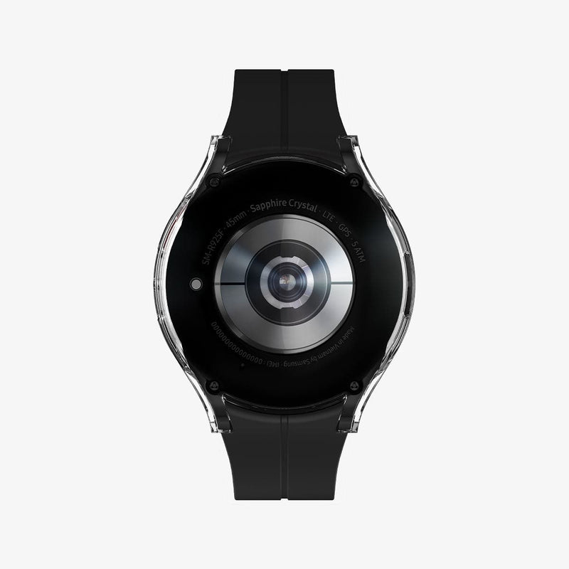 ACS05400 - Galaxy Watch 5 Pro (45mm) Case Thin Fit Glass in crystal clear showing the back