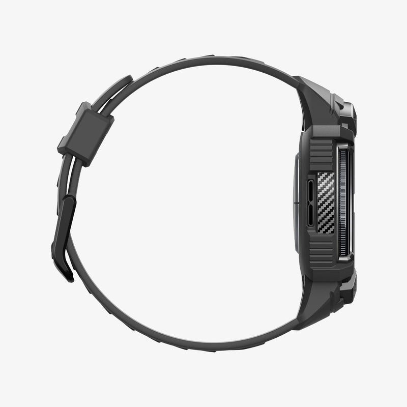 ACS06488 - Galaxy Watch 6 Classic (47mm) Case Rugged Armor Pro in black showing the side